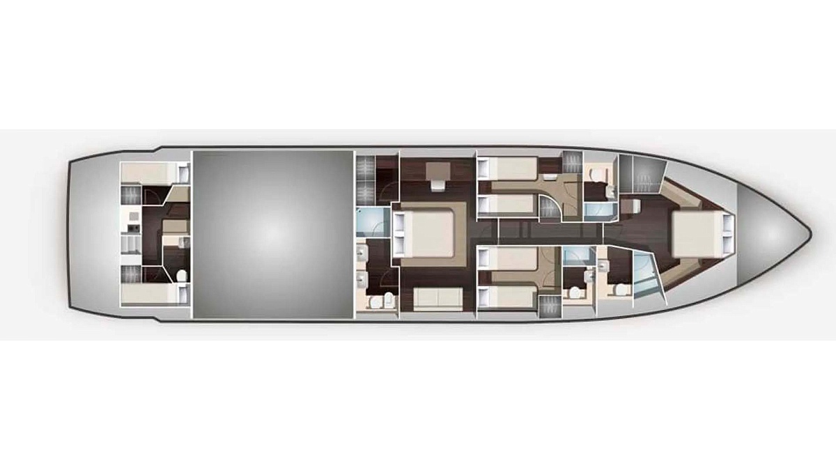 Аренда моторной яхты Galeon 780 Crystal в Дубае - ОАЭ